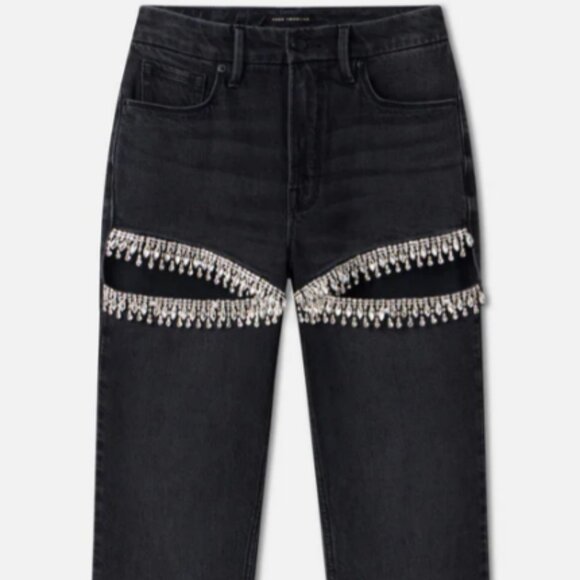 NWOT Good American Icon Straight Diamond Jeans- size 14 - Picture 2 of 12